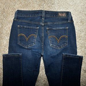 Women's Levi's Legging, size 5M Juniors, dark wash, stretchy